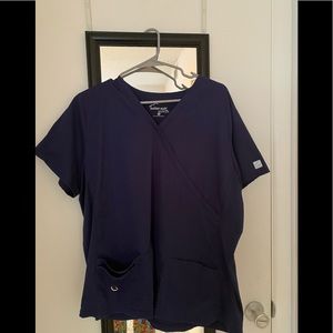 Scrub Set Navy Xl and Petite XL Criss-cross